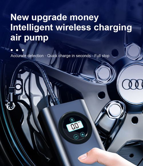 Large battery wireless digital display air pump portable multi-functional handheld car air pump
