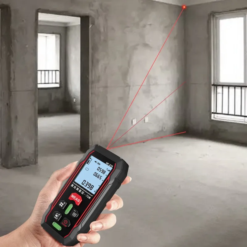Laser Measure 230ft 70M Digital Laser Distance Meter 2 Bubble Levels laser ruler