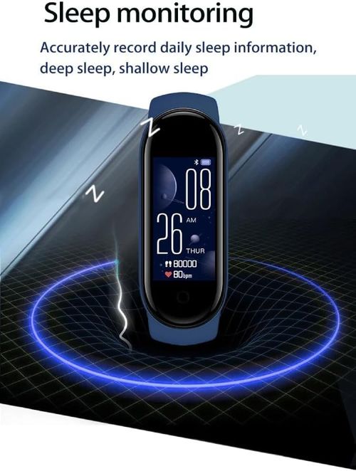 M8 Smart Bracelet – Waterproof Sports Smartwatch (Monitors Heart Rate, Sleep, etc.)