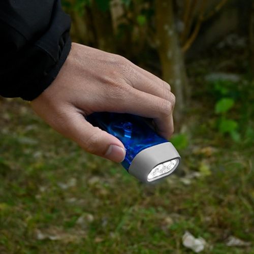 Hand Press Crank Camping Lamp Manual Power Generation Flashlights Squeeze Flashlights Torches Light Enduring