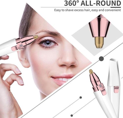 Premium Facial Shaver, Painless Electric Hair Remover, 2-in-1 Rechargeable Women's Facial Shaver, For Face, Lip, Chin