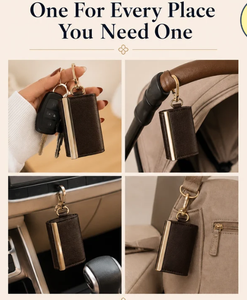 Reusable Foldable Tote Handbag for Women with Zipper Pouch and Metal Clips, Compact Shopping Bag for Travel, Office & Everyday Carry
