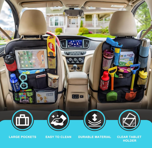 Backseat Car Organizer with 9 Storage Pockets
