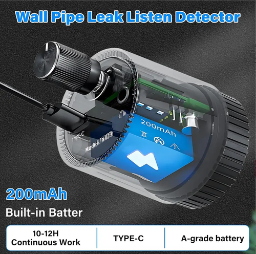 Compact Leak Detection Listening Device – Wall Sound Amplifier & Audio Pickup