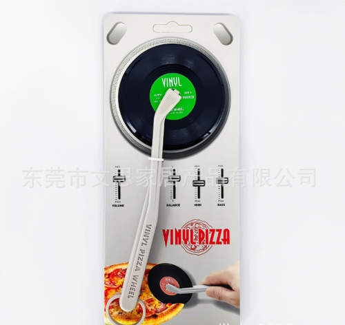 Retro Vinyl Record Pizza Cutter — Creative Home Kitchen Gadget & Roller Slicer | Stylish, Artistic, and Trendy Kitchen Tool | Unique Vinyl-Shaped Design for Home Baking | A Practical and Distinctive Kitchen Essential