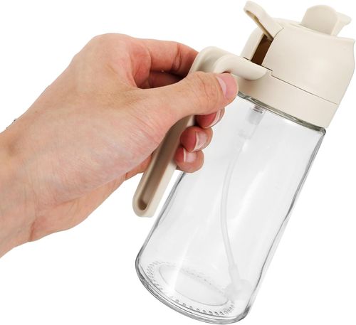 olive oil spray bottle cooking oil sprayer can spritzer air fryer er Baking Dispenser pump Pourer pp white glass bottle foggy