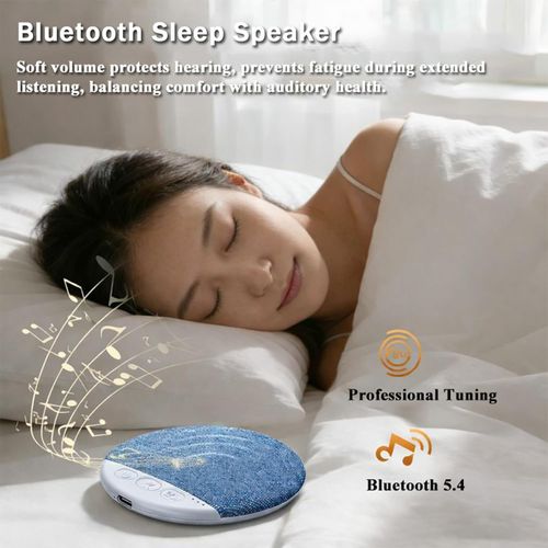 Bluetooth pillow speaker for Hyundai S1, ultra-thin Bluetooth pillow speaker with white noise timer, wireless sleep aid