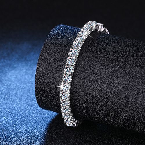 Tennis bracelets coated with S925 full diamond super glitter zircon stones