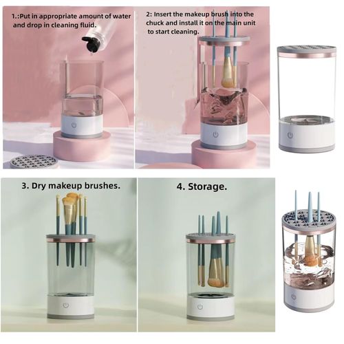 Cosmetic Makeup Brush Cleaner, Electric Automatic Makeup Brush Cleaner Machine, Make up & Makeup Brush Cleaner & Cleaning Kit Washer Machine
