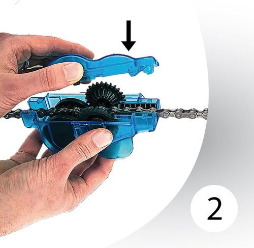 Bicycle Chain Cleaner – Chain Cleaner for fast and mess-free cleaning of all chains – Refillable Bicycle Chain Cleaning Device