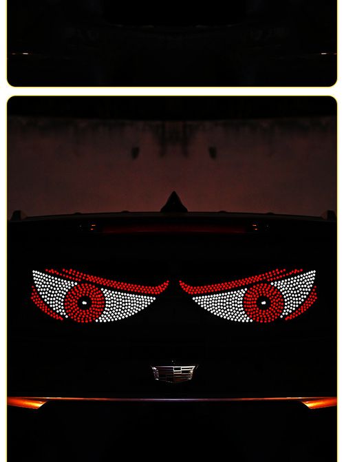 New Style LED Light Strip 2in1 Sticker Dynamic Demon Eye Personality Creative Soft Screen Lights LED Display Lights for car Truck,Off-road Vehicle Decorative Use Holiday Gifts, Ambient Lighting Car Interior, Truck Accessories, Car Enthusiasts, Car