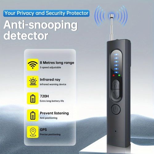 Hidden camera detector, enhanced wireless hidden camera detector, 5 sensitivity levels, 4 modes, suitable for travel, cars, bathrooms, offices and other places.