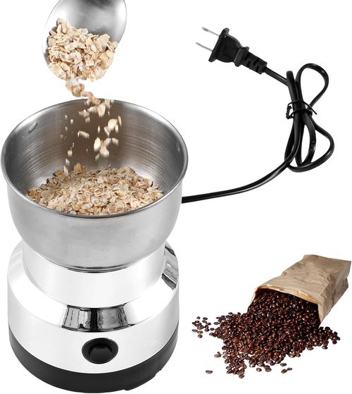 Coffee Grinder, Electric Automatic Grinder with with 4 Stainless Steel Blades 300ml Coffee Mill Grinder One Button Use Coffee Bean Portable Electric for Rice Seeds