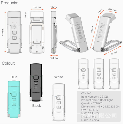 A gentle glow in the palm of your hand—illuminating your reading nook! The ultimate gadget for late-night reading: an ultra-lightweight, portable, USB-rechargeable book clip light that protects your eyes without any harsh glare!