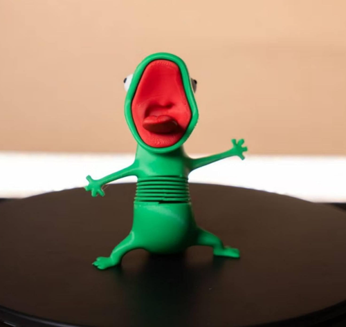 Wobble Reptile Figurine Humorous Look Spring Reptile Toy Small Size Desk Ornament for Office