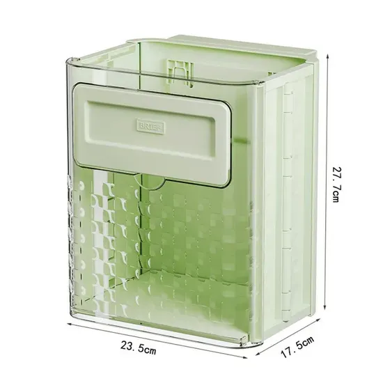 Wall Mounted Acrylic Dustbin