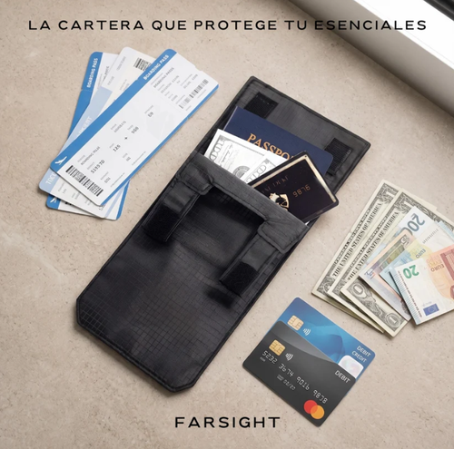 3-In-1 Pocket Travel Wallet, Foldable Under-Clothing Money Holder Wallet