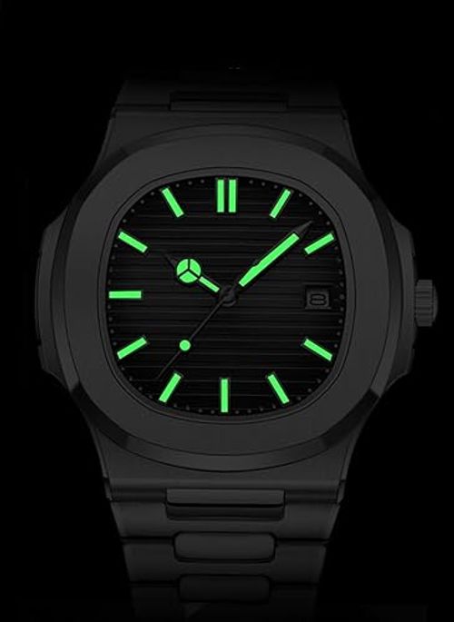 Men Quartz Movement Watch Waterproof Luminous Men's Watch, Stainless Steel Strap Business Watches