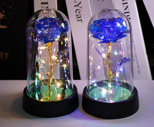 Valentines Day Glass Rose Eternal Rose Gifts for Women Birthday Gifts for Mom Light Up Rose In Glass Dome Eternal Rose Flower Gifts Valentines Day Rose Gifts for Her Valentines Day Gifts