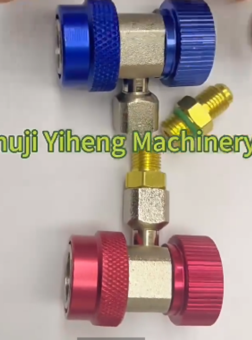 Car air conditioning refrigerant gauge quick connector R134a high and low pressure adjustable connector, air conditioning refrigerant charging quick connector, car R134a high and low pressure adjustable connector, car refrigerant quick connector, air conditioning refrigerant charging tool, high and low pressure universal.
