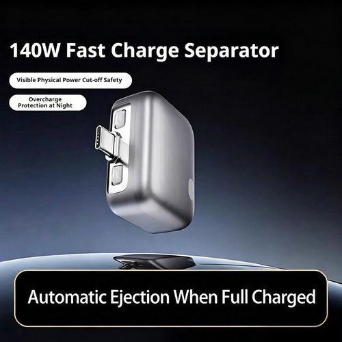 Stop Charge Smart Charger, Smart Auto Stop Charging Adapter,140W Auto Cut-Off Charger Protector with AI Full-Charge Disconnect,Universal Overcharge Protection Adapter for Phone Tablet USB Devices