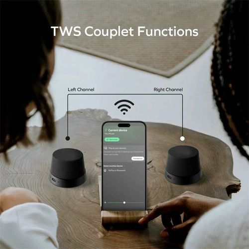 Magnetic Portable True Wireless Speaker Phone Stand IPX6 Waterproof Protection Long Play Time