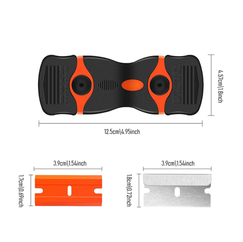 Edge Removal Tool with Razor Blade, PlasticMetal Scraper for Label, Sticker Decal Removal, Car Window Tint Vinyl