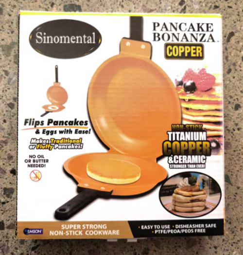 Double Sided Pan, Non-Stick Coating Flip Frying Pan for Home Kitchen, Hotel and Restaurant, Pancake Maker, Omelette Maker, Featuring Gas Or Electric Stove Cooking