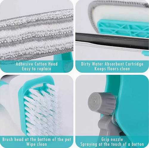 4-in-1 Scraper Brush Sprayer English Introduction