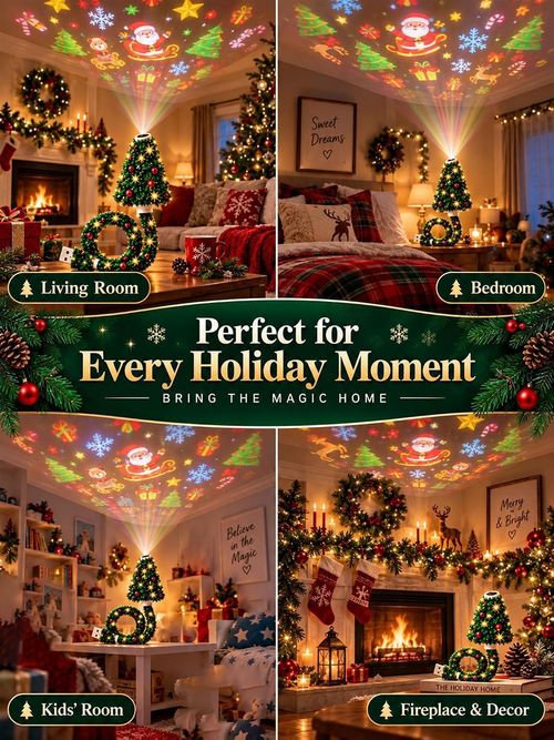 Christmas Tree Ceiling Projector USB Christmas Projector Lamp