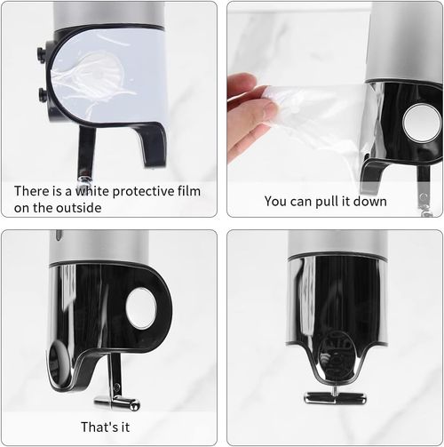 Wall-Mounted Stainless Steel Manual Soap Shower Gel Dispenser – Electroplated Finish for Hotel Bathrooms