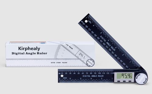 Digital Angle Finder Protractor, 7-Inch（200 mm ）ABS Ruler
