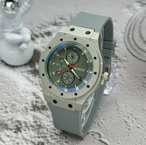 New Men's Blue-Light Watch: Casual Sports Quartz Watch with Silicone Strap Stylish & Trendy Men's Watch: Sports Quartz Watch with Blue-Light Mirror and Silicone Band — Eye-Protecting Men's Quartz Watch, a Versatile Casual-Sports Model with Silicone Strap