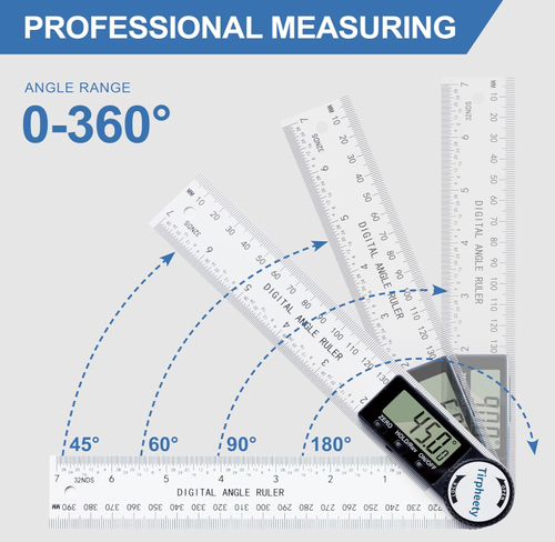 Digital Angle Finder Protractor, 7-Inch (200mm) Measuring Tool