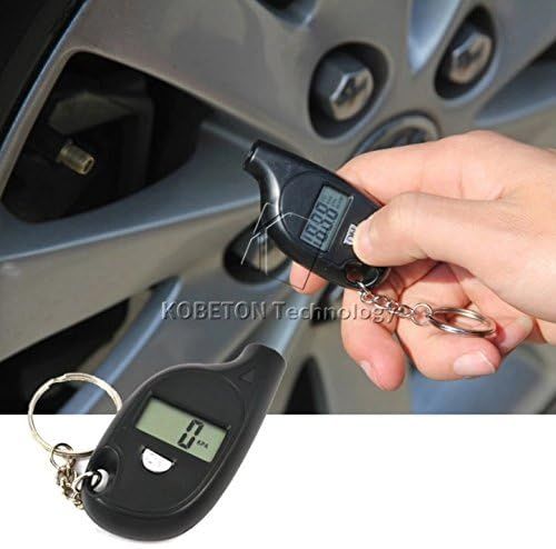 Mini LCD Digital Tire Air Pressure Gauge Keychain for Car Auto Motorcycle