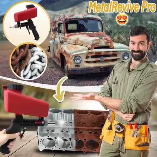 Portable Handheld Air Sandblaster Gun, Mini Pneumatic Sand Blasting Tool for Rust Removal, Paint Stripping, Industrial & Home Use