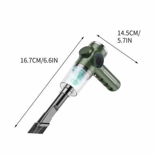 Portable Car Vacuum Cleaner Handheld Strong Suction 120W Rechargeable Lightweight Wireless for Car Interior Home Cleaning