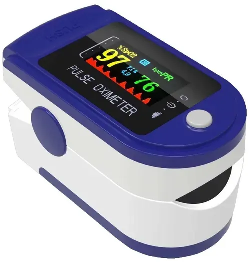Pulse Oximeter Fingertip, Large OLED Display Pulse Oximeter Finger Oximetry Blood Oxygen Saturation Monitor for Heart Rate and SpO2, Portable Oximeter