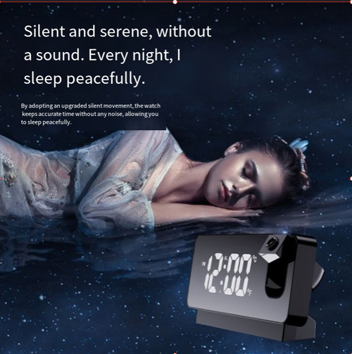 Student LED Mirror Alarm Clock English Introduction
