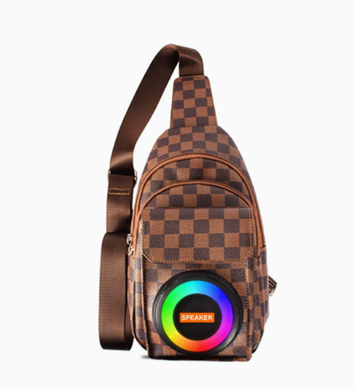 Multifunctional backpack Bluetooth speaker, portable outdoor power bank, long battery life, LED lights, speaker, outdoor hiking backpack speaker, large capacity power bank, LED lights, outdoor leisure travel backpack.