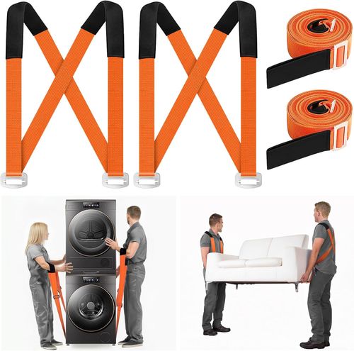 Shoulder Dolly Moving Straps,2-Person Lifting and Moving System for Lifting