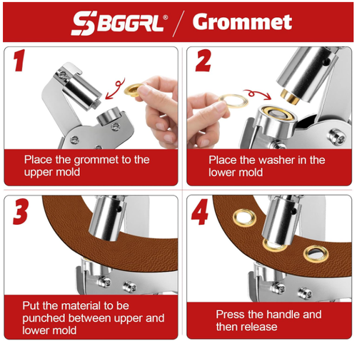 Heavy-duty metal eyelet setting pliers