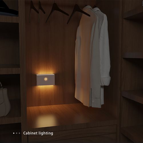 Human body sensor smart night light for bedroom, hallway, staircase, magnetic automatic light control bedside lamp