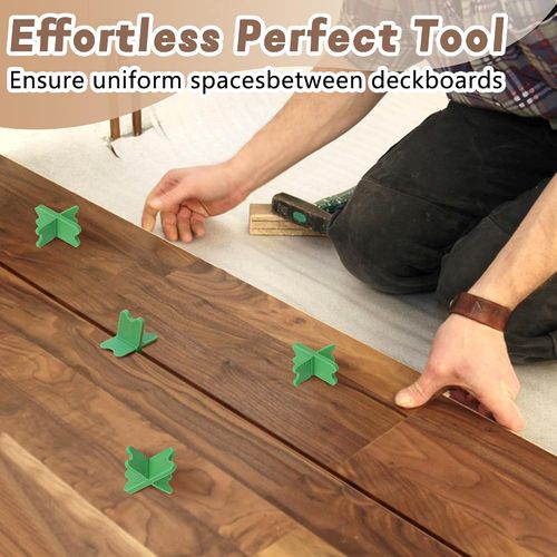 8 Pcs ABS Deck Spacer Tool, 4 Thicknesses Deck Board Spacers for Pressure Treated Lumber, Composite Decking, PVC & Hardwood Boards