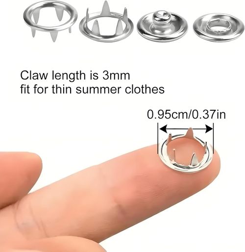 Metal Snaps Buttons with Fastener Pliers Press Tool Kit Perfect for DIY Crafts Clothes Hats and Sewing,Snap Button Fasteners Kit for Clothing Sewing,Snap Button Kit,Snap Fasteners Kit