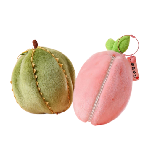 13cm Cute Fruit Bunny Plush Toy Strawberry, Durian, Pineapple, Persimmon Turn Into Bunny Soft Doll Keychain, Bag Charm, Gifts for Kids, Christmas & Birthday