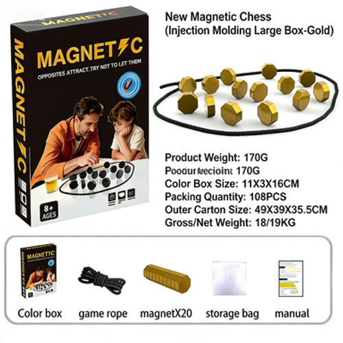 The Game Of Magnetic Attraction, Magnetic Chess Game, Strategy Games For Adults