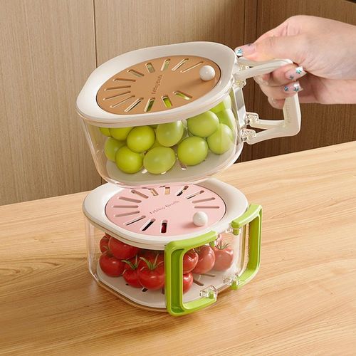 Multifunctional 2-in-1 Double-Layer Kitchen Colander with Lid – Thickened Basket for Washing and Draining Fruits & Vegetables