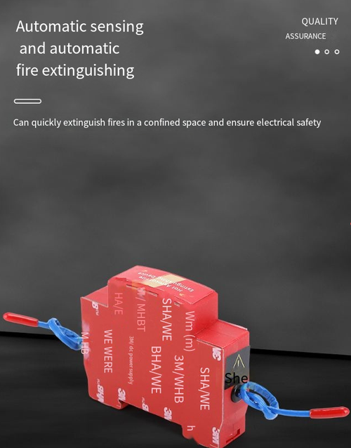 Thermal aerosol fire extinguishing stickers, car fire extinguishers, engine compartment fire suppression systems, automatic sensor cars