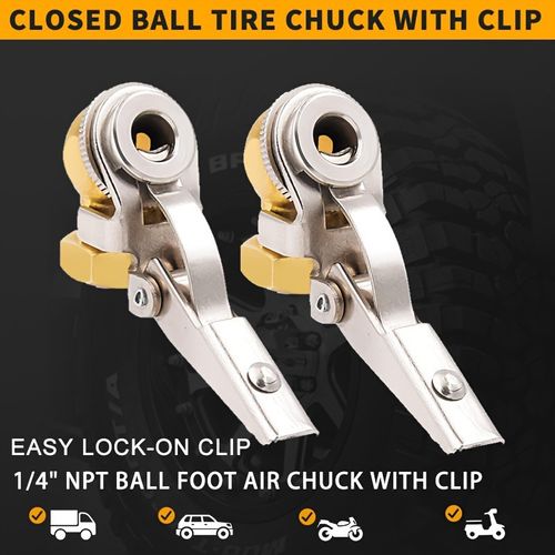 Car tire inflator chuck type internal thread air pump nozzle tire repair pneumatic tool accessories